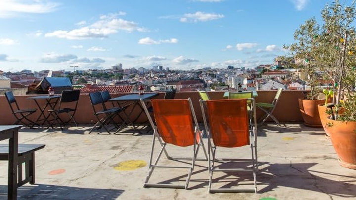 Yoga at This Is Lisbon Hostel Rooftop